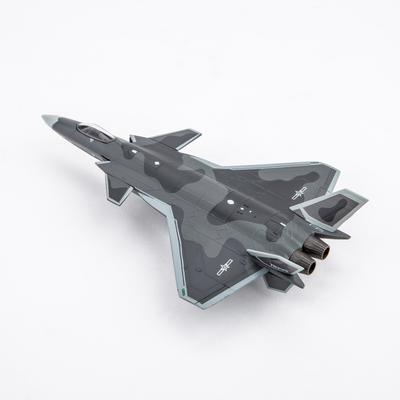 J20 1/144 Maßstab Metallmodellflugzeug (inklusive Sockel) Maßstabsmodell Heimaufstellung, Sammlung und Dekoration Kreatives Geschenk