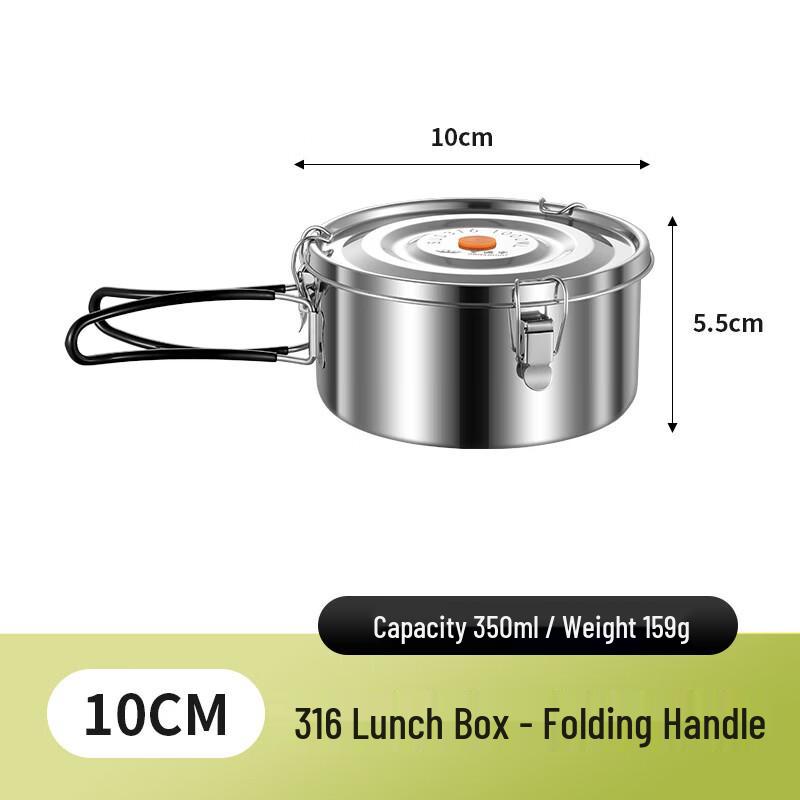 OLOEY 304 Stainless Steel Camping Lunch Box