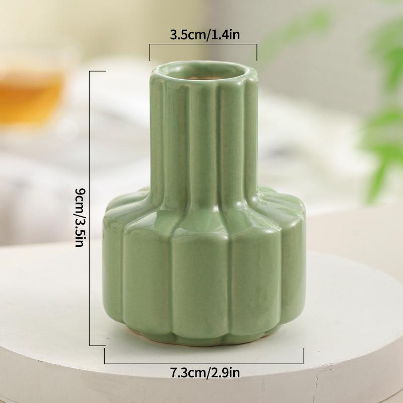 Ins Ceramics Vase Plant Flower Bottle Table Decoration Flower Vase Colorful Vases Wedding Decoration Home Decoration