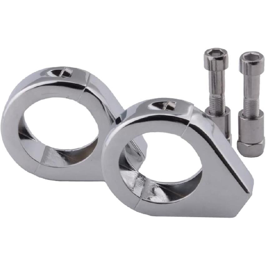 Riloer Motorcycle Fork Indicator Brackets, Aluminum Motorcycle Turn Signal Mount Brackets Turn Signal Light Indicator Bracket Clamps, Motorbike Fork