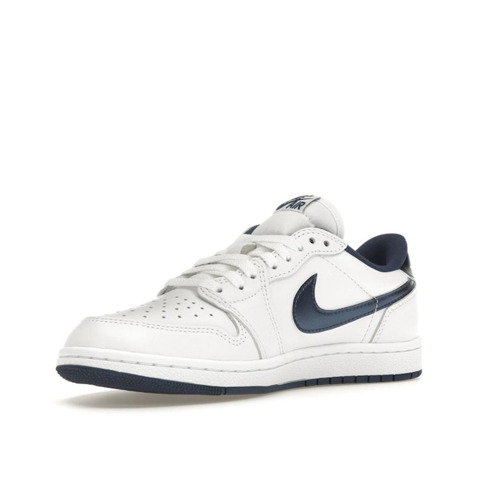 Air Jordan 1 Retro Low 85 OG Metallic Blue 2024 Men Sneakers White Summit-White Navy FB9933-141
