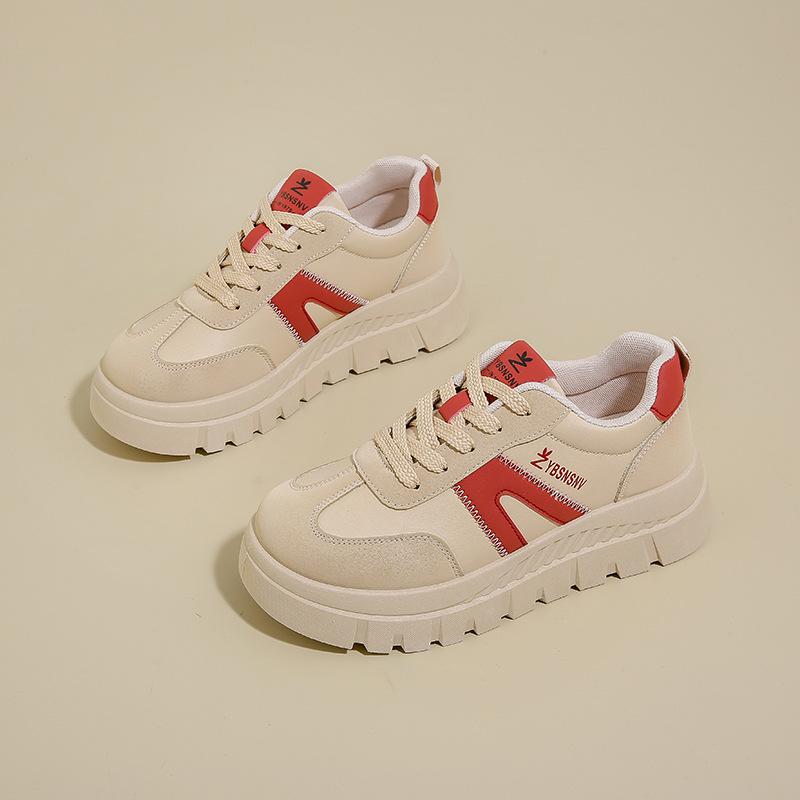 2026 New style fashion White Shoes for Women Spring New Korean Edition Female Student Casual Thick Bottom Versatile Board Shoes