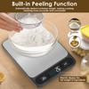 10kg Baking Scale Practical Food Weighing Scale with LCD Display and Stainless Steel Cover for Baking Cooking Counting