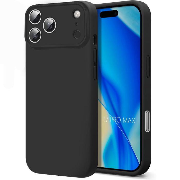 Coque de Protection - BOOLING - pour iPhone 17 Pro Max - Silicone Souple Slim Anti-Rayures - Noir