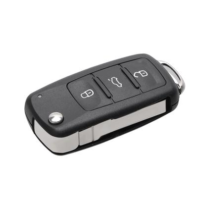3 Buttons for Beetle/Caddy/Eos/Golf/Jetta/Polo/Scirocco/Tiguan/Touran/UP Remote Flip For VW Car Key Shell Auto Replacement Parts Blank Car Keys