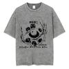 Unisex Washed Vintage Horror Anime Junji Ito Uzumaki Graphic T-shirt Men Women Manga Retro Oversized T Shirt Y2k Casual Cotton T-shirts