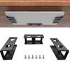 Multi-functional Metal Under Desk Mount Anti-Scratch Organizer Under Desk Shelf Storage Bracket Laptop Under Desk Home