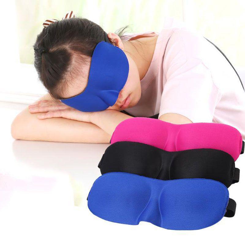 3d Mask Eye Luxury Black Reusable Relaxing Night Travel Sleep Sleeping Blackout