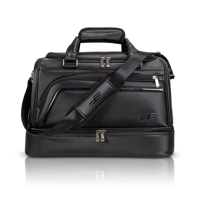 PLAYEAGLE Golf Travel Bag with PU and Shoe Compartment, Pearl Design