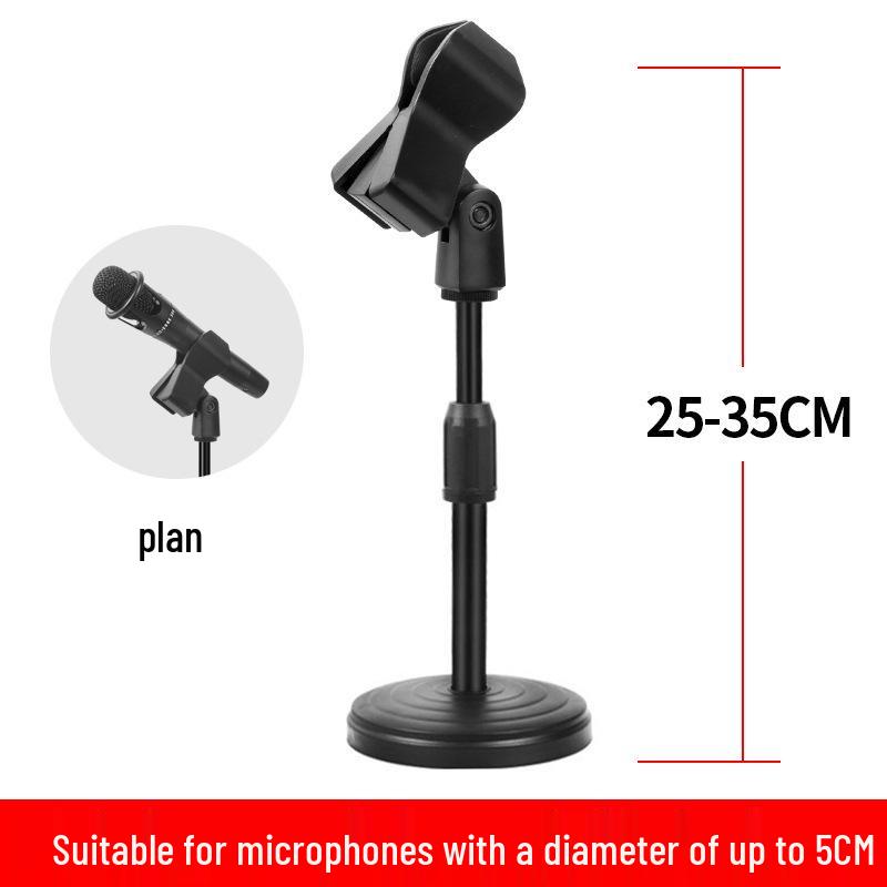 e300 Desktop Microphone Stand with Condenser Clip - Versatile for Conferences, Presentations, and K Songs