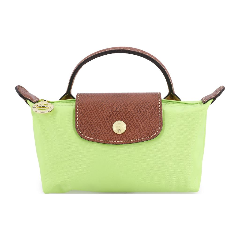 New LONGCHAMP Le Pliage Recycled Canvas With Leather Trim Canvas Bag, Dumpling Bag, Handbag Regular Women's Green 34175089355