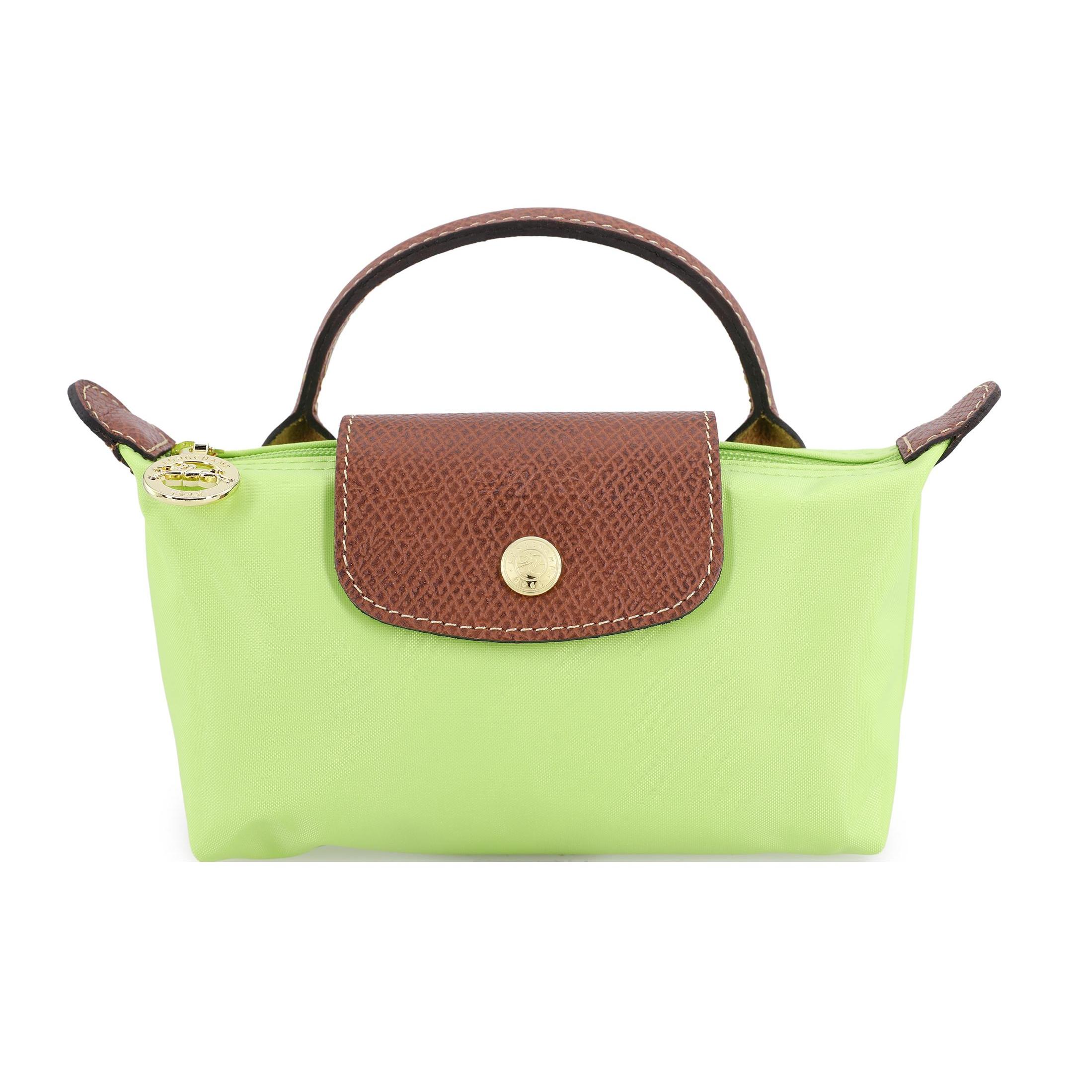 

Новая сумка LONGCHAMP Le Pliage из переработанного холста с кожаной отделкой, сумка-пельмень, обычная женская сумка, зеленая 34175089355 17.0*5.6*10.9CM