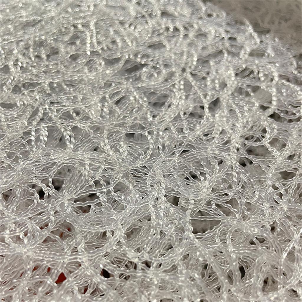 White 3D Spiral Filter Media Pad 20 x 20 x 1.6 in for Koi Pond Aquarium