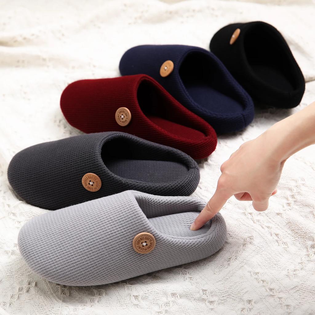 Fashion Smile Pop Men Flat Slippers Indoor Cozy Home Men Slippers Winter Casual Slippers Soft Antiskid Slippers Outdoor Fashion Shoes