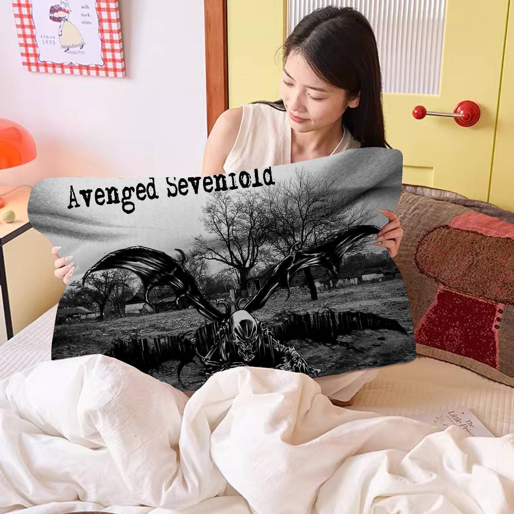Rock Band Avenged S-Sevenfold Household Polyester Pillow Cover Pillow Towel Fast-Drying Lightweight & Easy to Clean