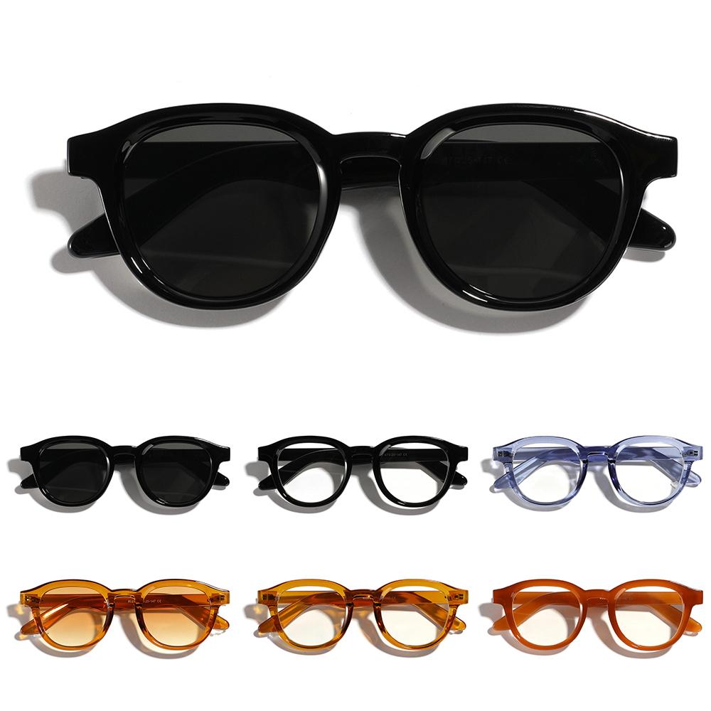 Beach/Travel/Streetwear Vintage Shades UV Protection Clear Lens Glasses  for Women & Men