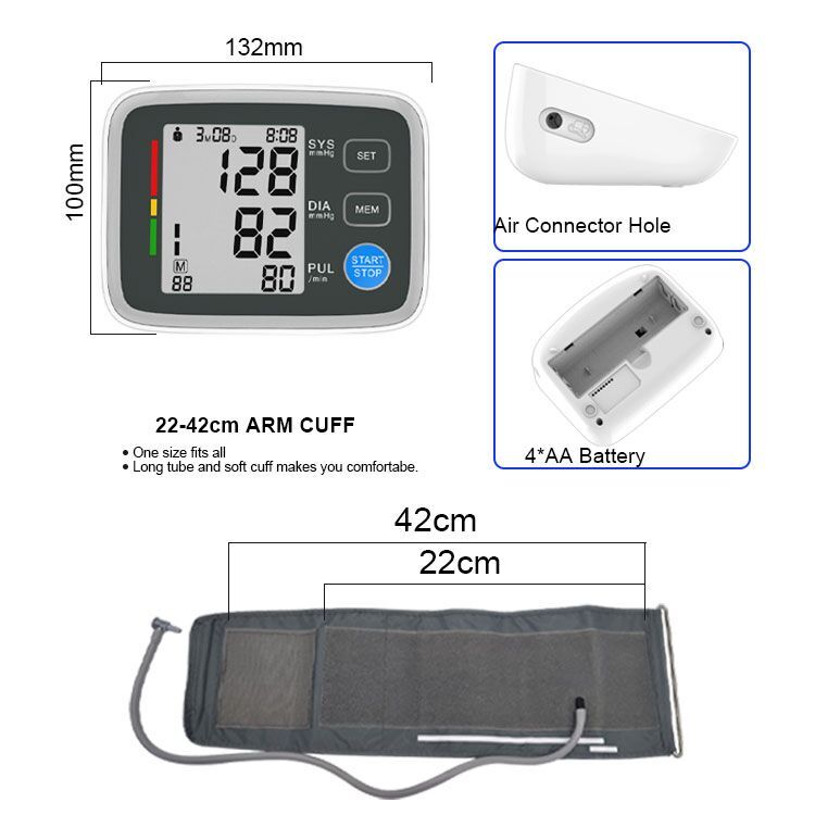 CE ISO Approved Medical U80EH Sphygmomanometer Bp Monitor with Blue Tooth Digital Upper Arm Blood Pressure Monitor