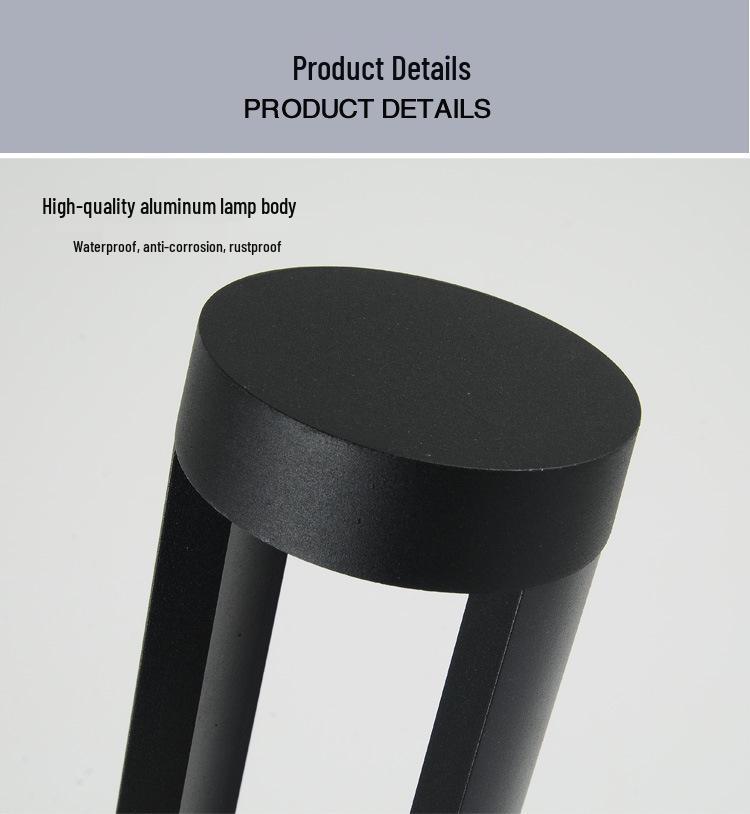 Waterproof LED Outdoor Garden Courtyard Light - Minimalist Design