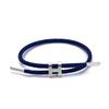 Bracciale in Acciaio a Forma di H: Acciaio Inossidabile Regolabile, Oro 3D, Impermeabile, Resistente al Sudore, Design a Corda