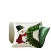 1pcs Classic Santa Claus Series Cushion Pillow Cover Fashion Christmas Theme Snowman Pattern Pillowcase For Home Sofa Decoration