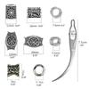 Viking Beard Beads Antique Norse Hair Tube Beads Dreadlocks Beads for Hair Braiding Pendant DIY Jewelry Hair Decoration UHB
