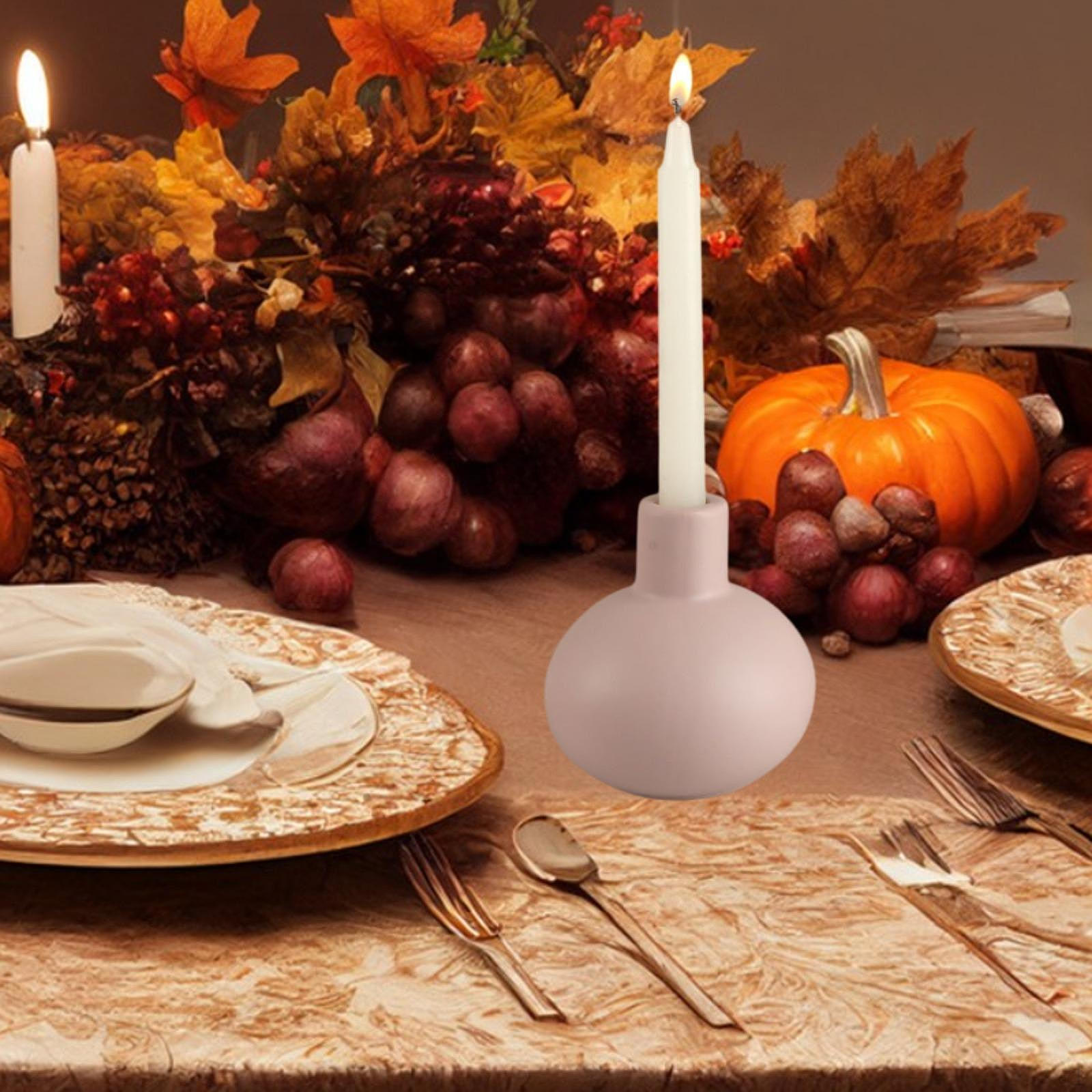 

Подсвечник керамический подсвечник канделябр декоративный для столовой обеденный стол домашний 11x11x12cm