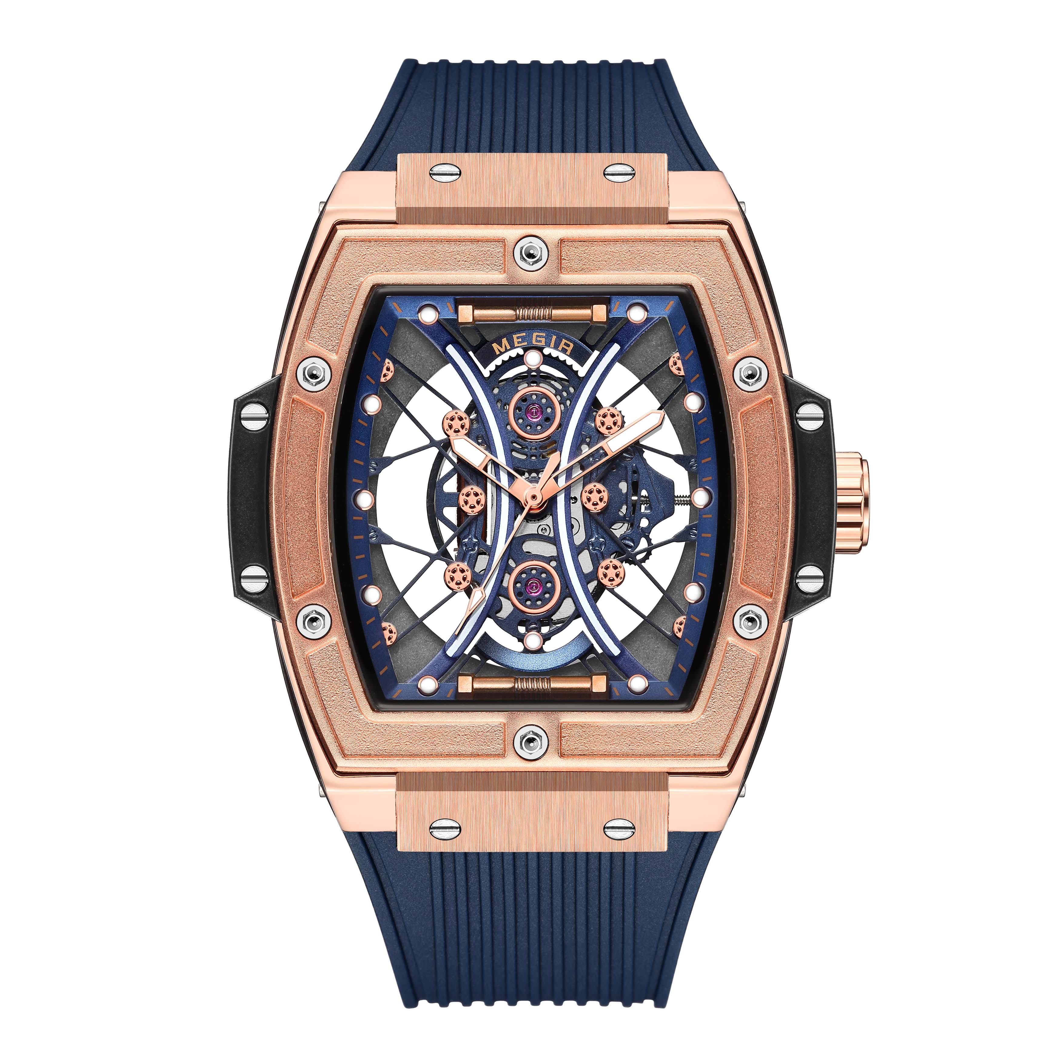 

MEGIR Brand Luxury Quartz Watches for Men Waterproof Military Sports Watch Luminous Male Clock Wristwatch Reloj Hombre 8109 синій