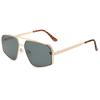 Metal frame beam large frame personalized sunglasses fashion men's and women's sunglasses European and American trade