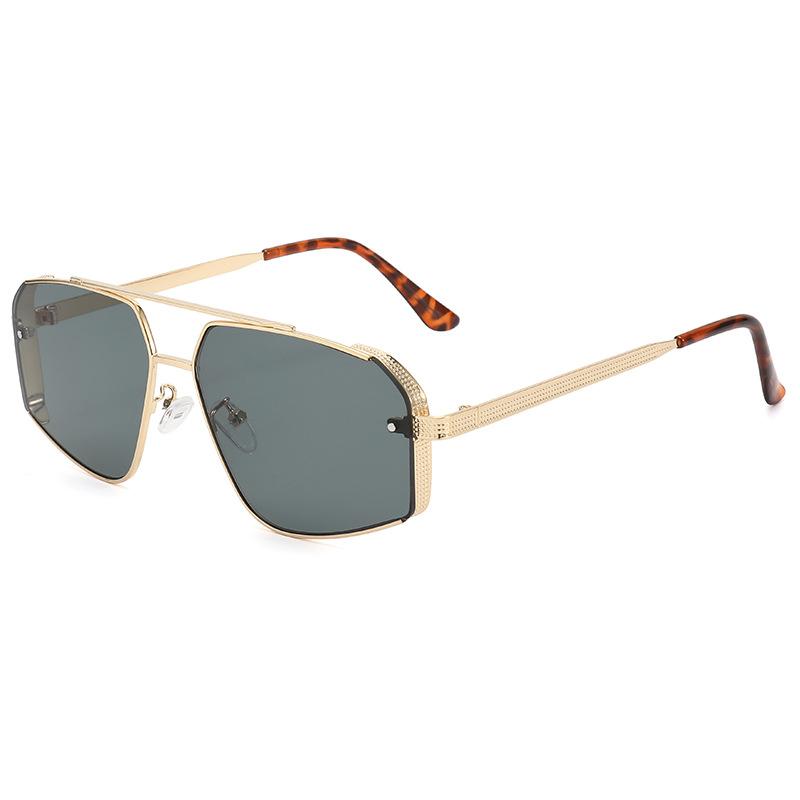 Metal frame beam large frame personalized sunglasses fashion men's and women's sunglasses European and American trade