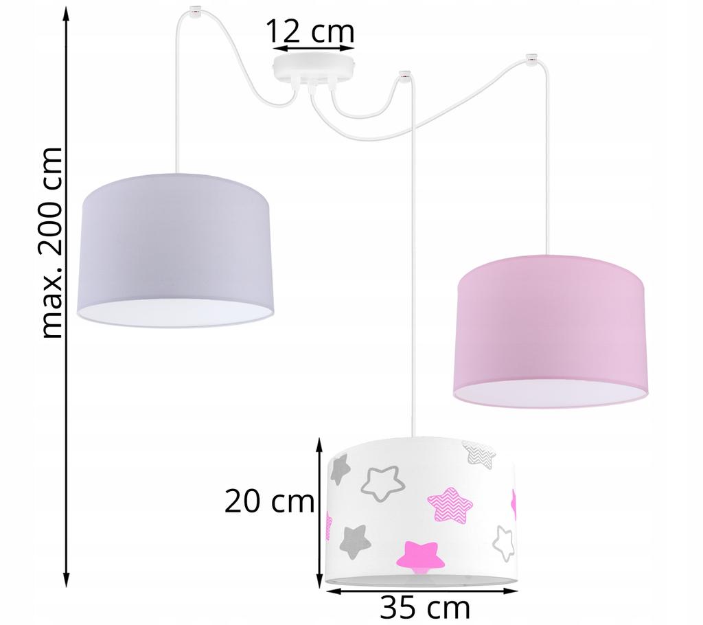 Loft Children'S Ceiling Hanging Lamp, Spider Lampshade
