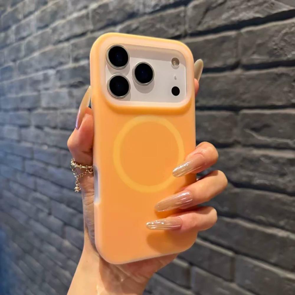 For Magsafe Candy Jelly 2 IN 1 Phone Case For iPhone 17 16 15 Pro Max Soft Silicone Matte Cases For iPhone 14 13 Pro Max Cover
