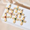 Pandantiv Cruce Trendy din Oțel Inoxidabil: Stil stradal european, american și coreean cu estetică rece.
