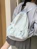 Nylon Backpack For Women With Drawstring Closure And Pouch For Casual Travel