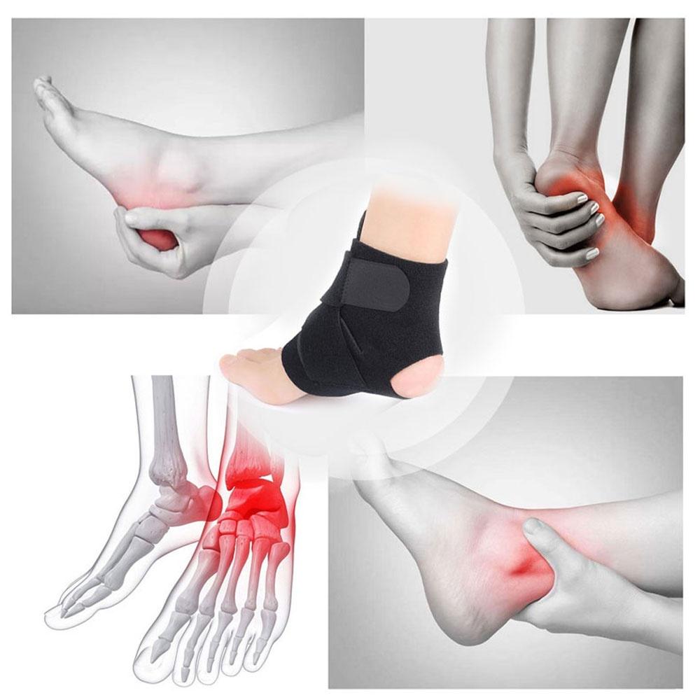 1Pcs Ankle Brace Compression Sleeve Adjustable, Breathable Elastic Arch Support for Unisex Sport