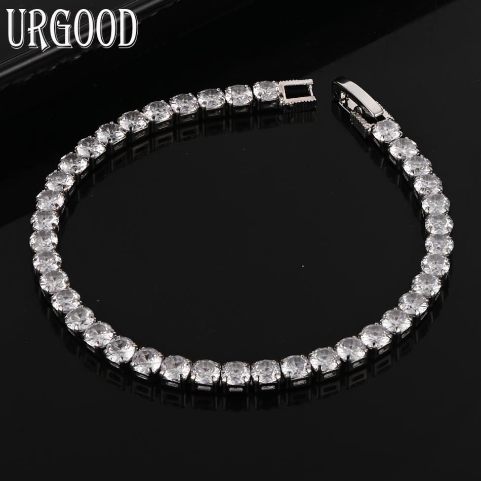925 sterling silver AAA zircon 16-23cm bracelet wedding jewelry