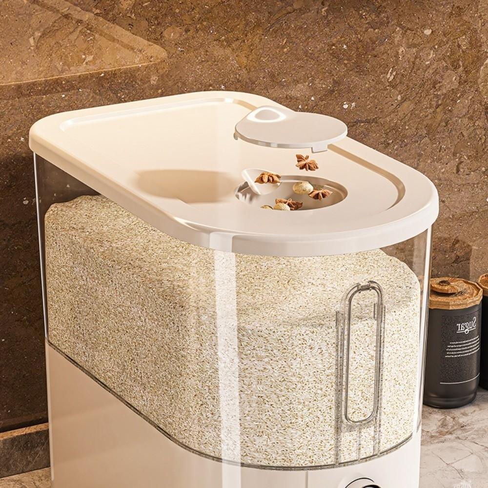 Moisture-Proof Rice Storage Container Visible Flour Storage Bucket  Kitchen Storage