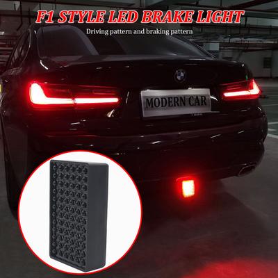 For M3 M4 F80 F82 F83 12V F1 Style DRL Red 72 LED Rear Tail Stop Fog Brake Light Stop Safety Lamp Car Motor LED Rear Signal Lamp