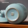Ru Kiln Celadon Teacup with Lid
