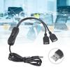 Double USB Output Charging Cord With Switcher For Home Office Use Flexible Lengths Fast Speed Power Supply