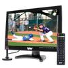 Portable TV LCD Monitor for Car Travel: 14-inch, 1080P, Rechargeable Lithium Battery, Black, Dual-antenna Digital Tuner with HD
