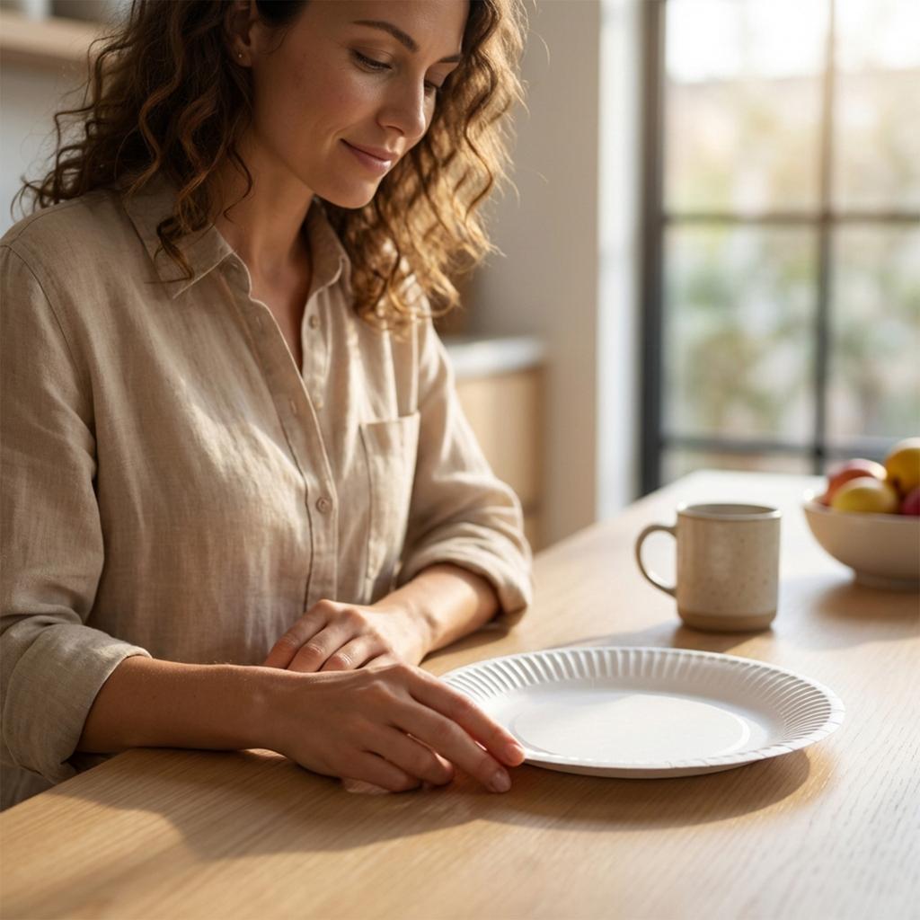 Disposable Paper Plate  Cross Border Party DIY Baby Birthday Party Decorative Paper Plate 7 Inches