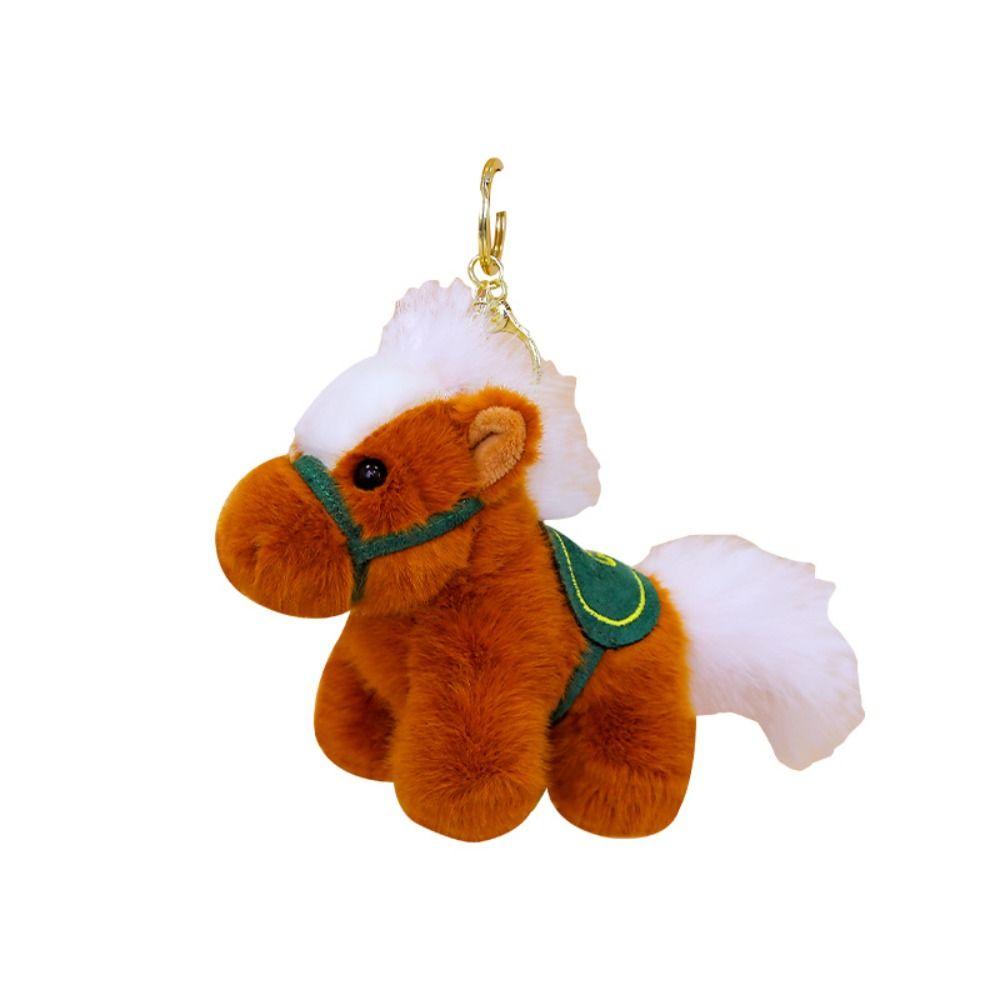 Mascot Dolls Pony Pendant Yuanbao Stuffed Animal Keyring Chinese New Year Gift  Festive Decor