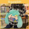 Miku Plush Hatsune Backpack Schoolbag Cartoon Single Shoulder Bag Crossbody