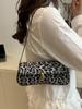 Leopard Print 2025 Trend Women's Handbag - Small Square Crossbody & Shoulder Bag for European and American Fashion.