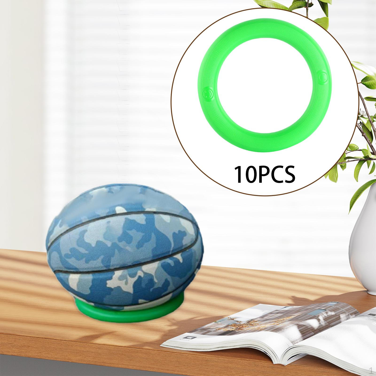 

10 шт. арбузные витрины, противоскользящая защитная подставка, опорные кольца для шариков, крепежные круги зелёный