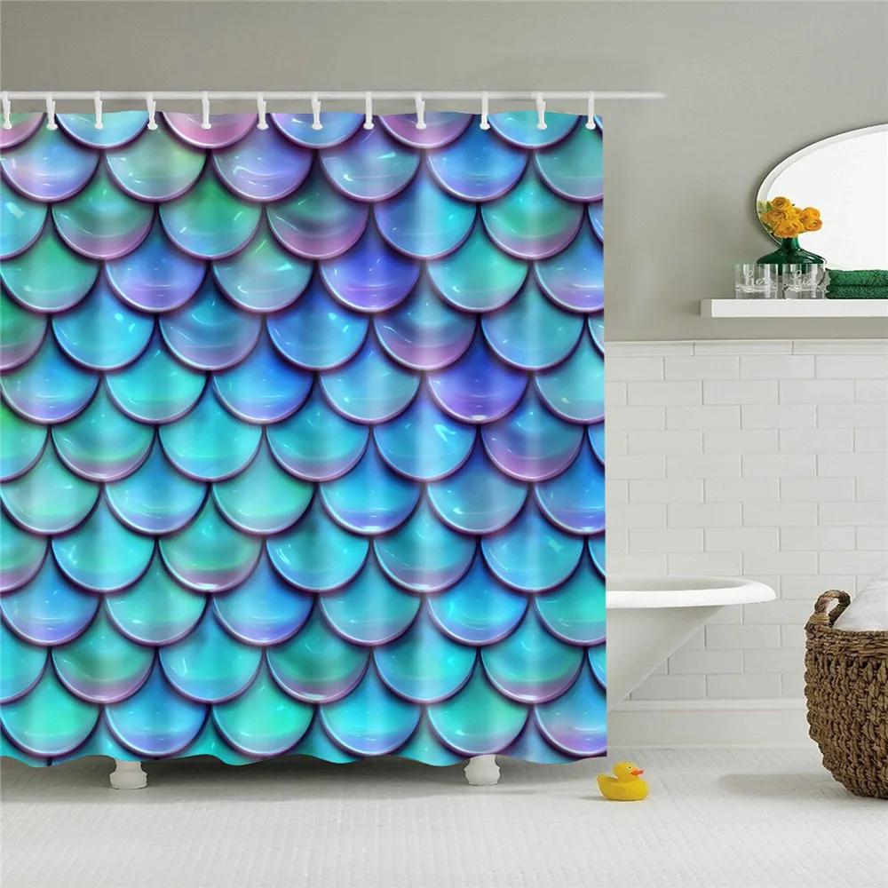 Wooden Door Shower Curtains Bathroom Curtain Stripes Letters Printed Waterproof Bath Screen Curtain for Home Decor with Hooks