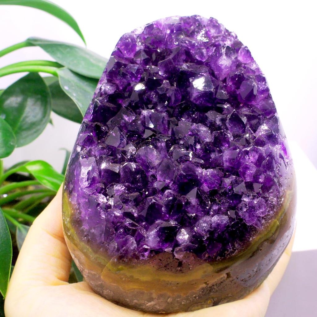 Amethyst Natural Carefully Purple Rough Power Feng Ideal for Interior Decoration [TANAKA YA] Cluster, Stone, Selected, High-Quality, Approx.