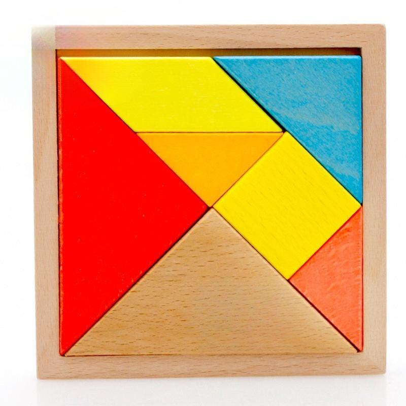 Children's Toys Wooden Building Block Shape Cognition Varied Tangram Early Education Educational Toys