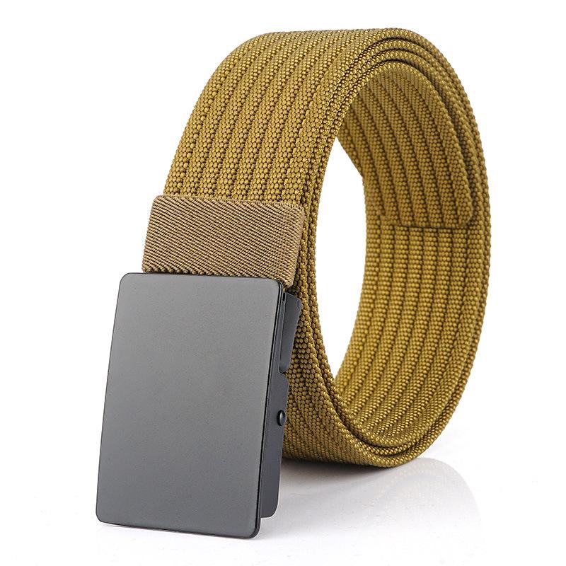 Men's Versatile Canvas Belt - Quick-Drying, Breathable Nylon, Ideal for Casual and Jeans Styles