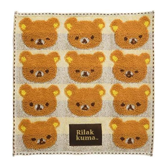 Marushin Hand Towel Rilakkuma 2626cm Rilakkuma Look 100% Cotton 6405012900